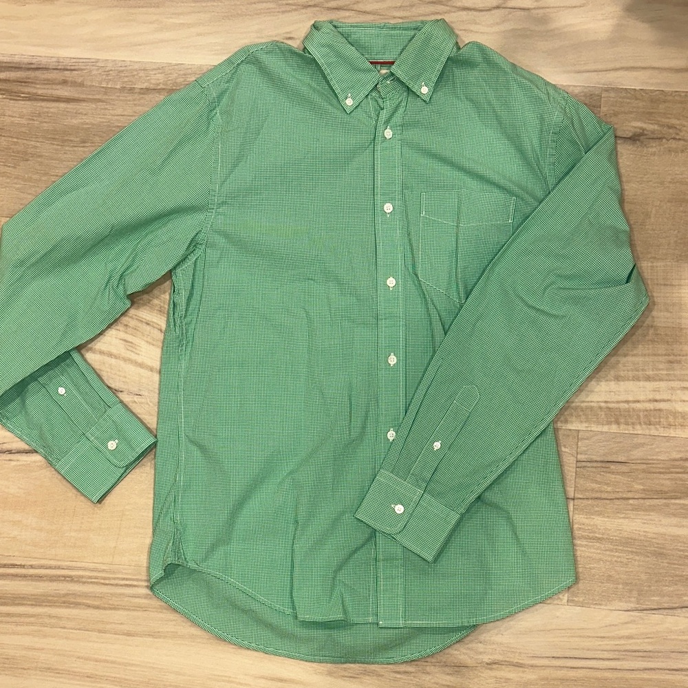 Classic Mint Green Button-Down Shirt - image 1